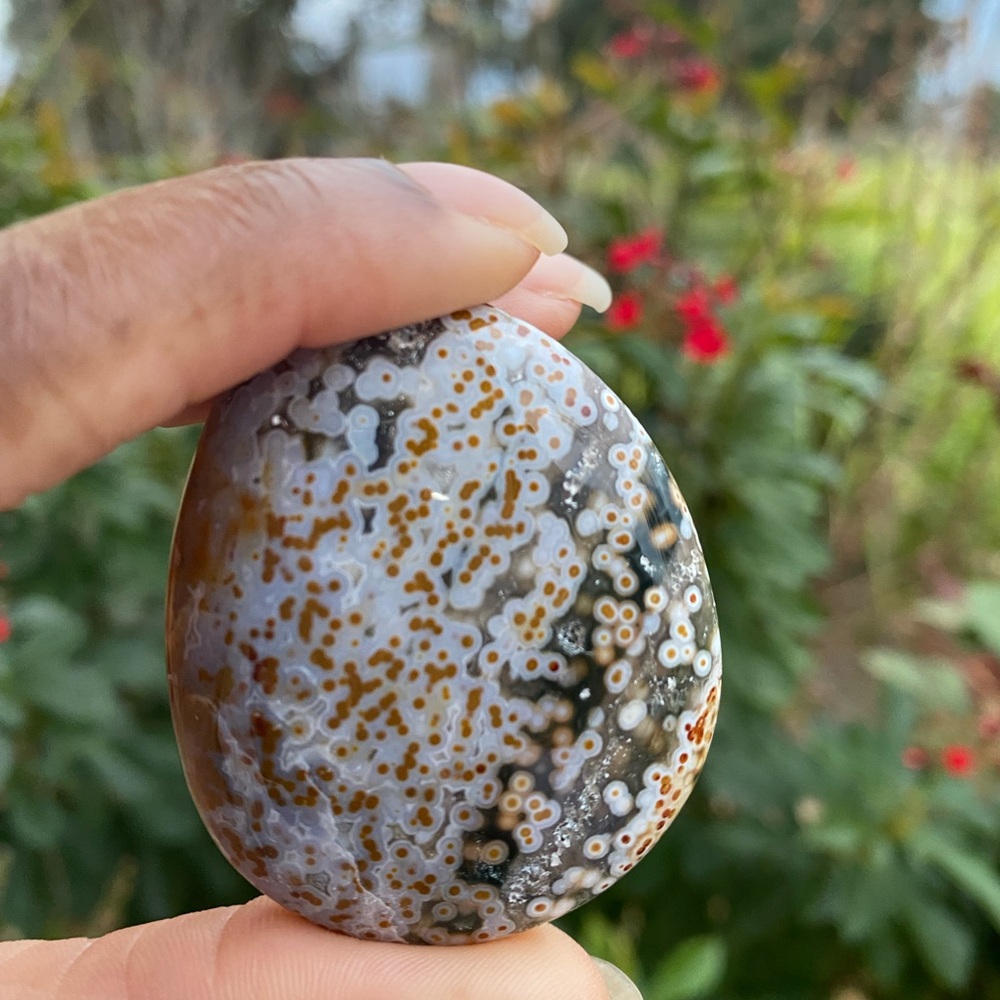 Ocean Jasper Palm Stone - Picture 4 of 5